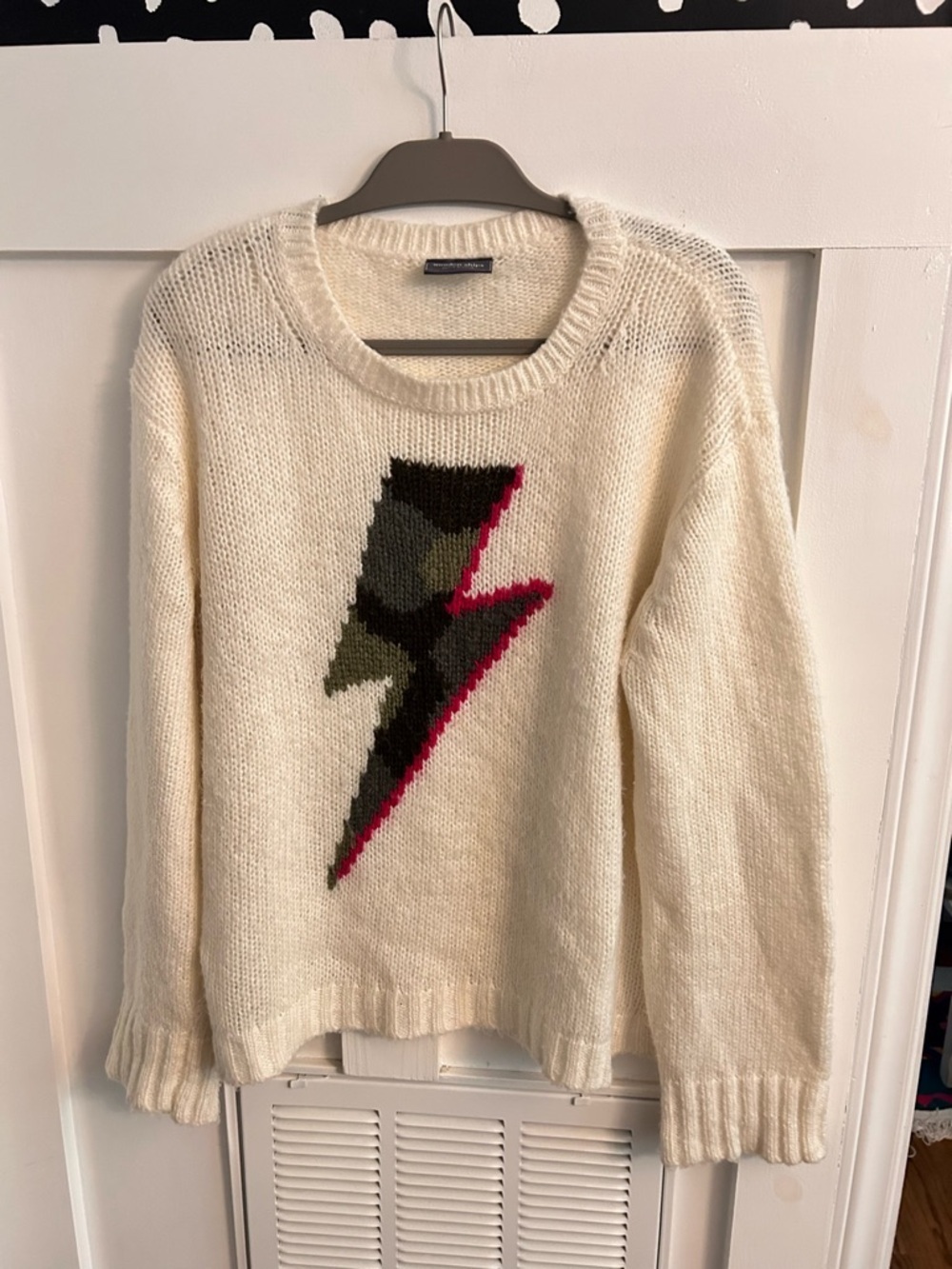 Wooden Ships Camo Bolt Crew Lightweight Sweater